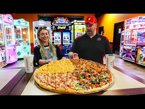 Cicis "Piezilla" Pizza Challenge Had Only Been Beaten Once.. so we added extra toppings!