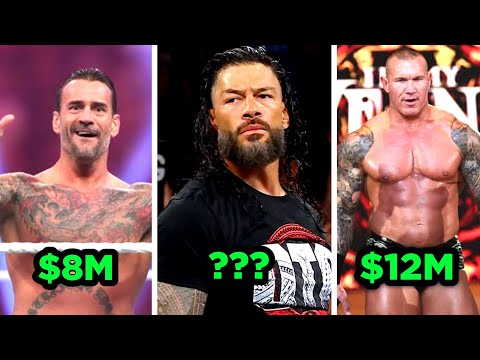 Roman Reigns Salary Breakdown ! Top 5 Highest Paid WWE Superstars of 2024 | Biggest WWE Salaries