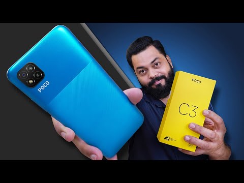 (HINDI) POCO C3 Unboxing And First Impressions ⚡⚡⚡ MediaTek Helio G35, Triple Cameras & More