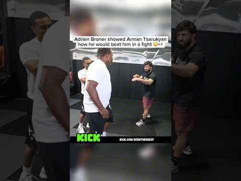 Adrien Broner showed Arman how he would beat him in a fight #adrienbroner #deenthegreat #ufc