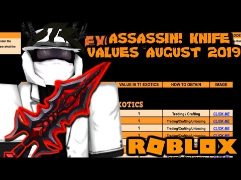 Roblox Assassin Value List Official 2020 07 2021 - roblox assassin value list exotics 2021