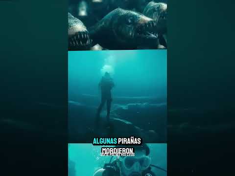 Lanza una vaca a un pozo lleno de pirañas #peliculas #viralvideo #shorts #curiosidades #animals ￼