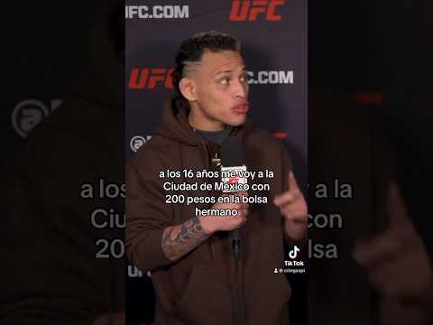 Luis Ronaldo Rodriguez ‘Lazy Boy’ llegó a CDMX con 16 años y con 200 pesos. Ahora debuta en UFC.
