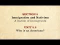 American Nationalism and Immigration History