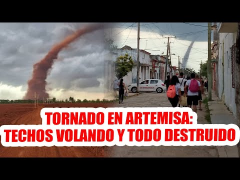 ¡TORNADO DEVASTA ARTEMISA! Imágenes FUERTES muestran el caos que dejó tras su paso❕