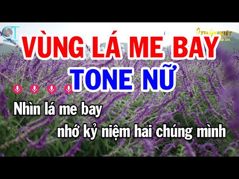 Karaoke Vùng Lá Me Bay Tone Nữ Gm || Nhạc Sống Mới Nhất || Karaoke Tuấn Kiệt