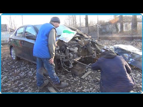 Родители решили восстанавливать авто после аварии, приводим в порядок околодомовую территорию