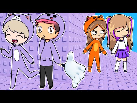 TROLLEO A LYNA y MANDARINA en la TORRE TROLL DE CHICOS VS CHICAS en ROBLOX 😂