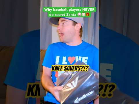 Why baseball players NEVER do Secret Santa ⚾️🎅🏻🎁 #baseballplayer #baseballboys #baseball #comedy