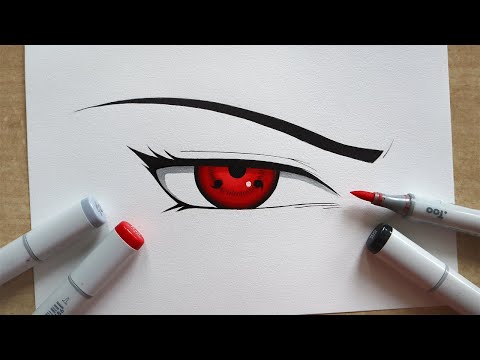 How to Draw Itachi's Sharingan | Step by step tutorial