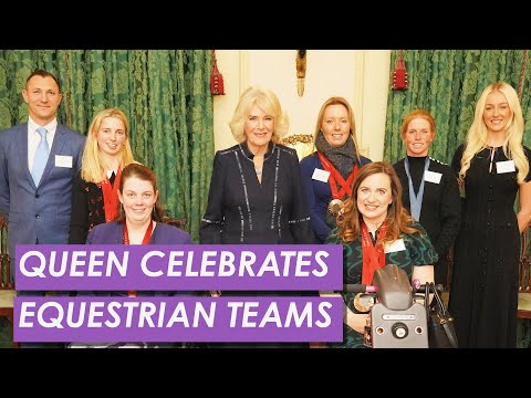 Queen Camilla Hosts Reception for British Equestrian Teams