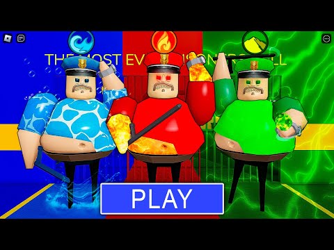 3 New Elemental Barry Brothers in Barry's Prison Run Roblox