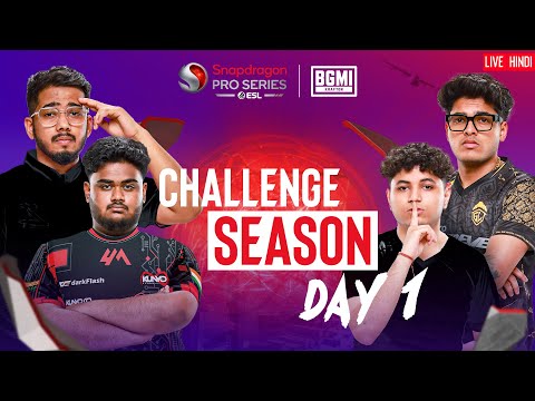 [HINDI] BGMI Snapdragon Mobile Challenge Season Day 1 | Season 6 India