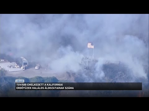 Tovább emelkedett a kaliforniai erdőtüzek halálos áldozatainak száma