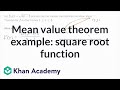 Mean Value Theorem Concepts