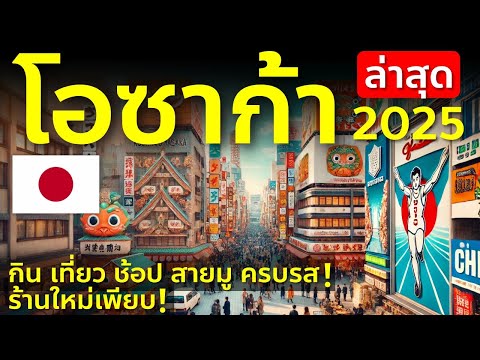 เที่ยวญี่ปุ่น โอซาก้า อัพเดทล่าสุด 2025 พาช้อป สายมู กาชาปอง ร้านใหม่เพียบ ลุยกิน ครบรส Osaka Japan