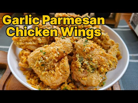 Crispy Garlic Parmesan Chicken Wings | Better Than Takeout!