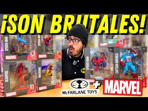 ¡Las NUEVAS McFarlane Toys de MARVEL! 🔥 Unboxing de Spider-Man, Deadpool&Wolverine, Capitán América