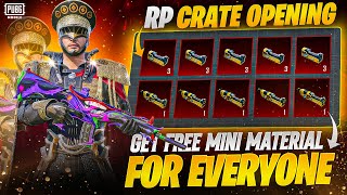 Get Free Mini Materials for Everyone | Free RP Points Crate Opening | PUBGM