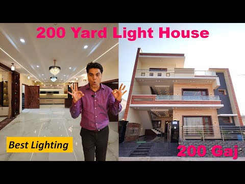 30x60 House Design | 200 Gaj House Design with Lights | Modern House Design | Modern Villa