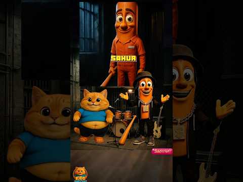 Tung Tung Tung Sahur sings brainrot rap music with cute cat😻🕺