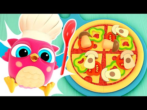 Prepariamo la pizza insieme a Gufetto Hophop! Cartoni animati per bambini. Cartoni per piccoli