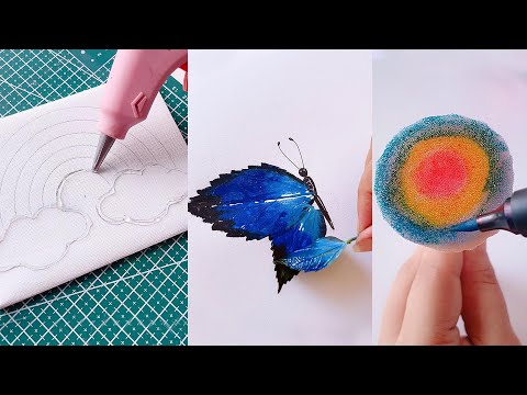 8 COOL ART IDEAS  || Painting hacks  for BEGINNERS || easy art tips || painting techniques