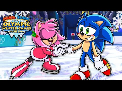 Sonic & Amy's WINTER DATE!! - Mario & Sonic at the 2014 Winter Olympic Games