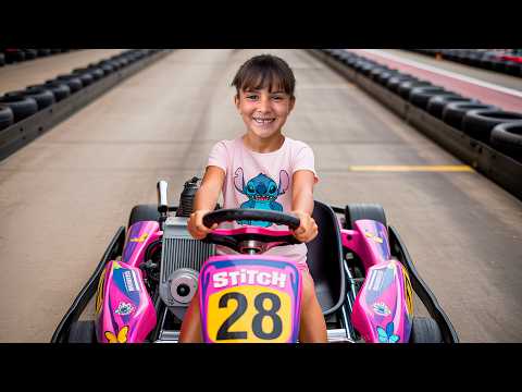 Primeira Corrida da Laura no KART! Será que Ela Ganhou? Família Brancoala