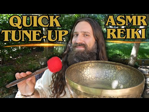 ASMR REIKI + Singing Bowl Combo | Quick Tune-Up Sound Vibrational Alignment & Energy Healing