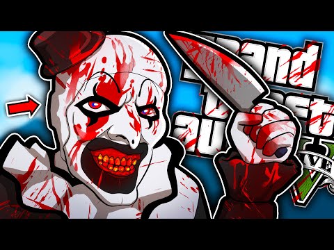 GTA 5 MA SONO IL CLOWN PAZZO DI TERRIFIER! ENTRO IN UN CIMITERO MISTERIOSO E... *ART THE CLOWN*