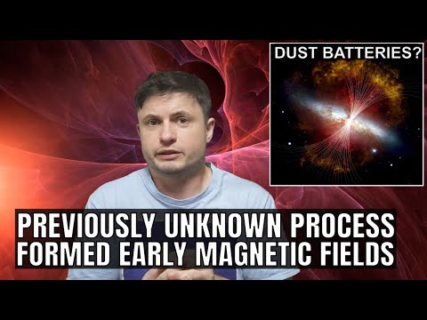 Previously Unknown Dust Battery Mechanism Kickstarted Galactic Magnetic Fields