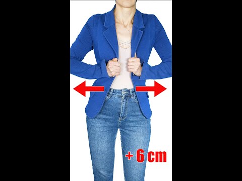 Best Tip & Trick to Upsize tight Jacket to Fit you Perfectly Miarti 🧵✂️