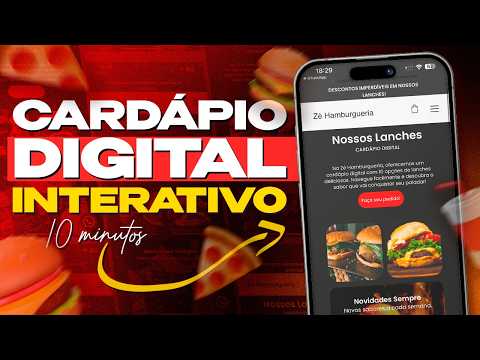 Como Fazer Um Cardápio Digital Para Restaurante e Delivery? |  TUTORIAL COMPLETO