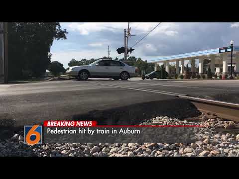 Pedestrian hit by train in Auburn