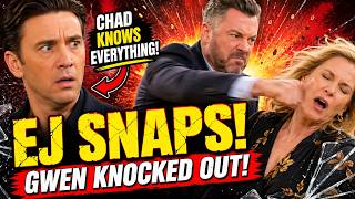 EXPLOSIVE! EJ Turns Violent After Chad’s Discovery – Gwen Pays the Price! Days of our lives update