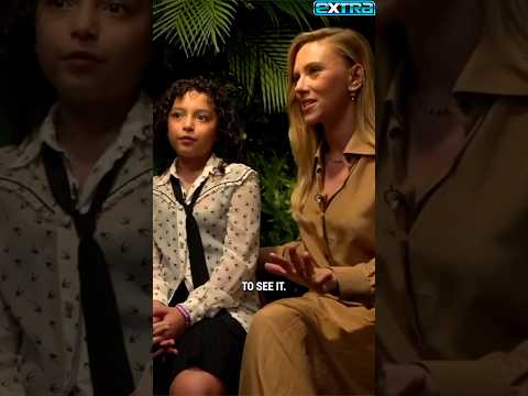 Scarlett Johansson says her daughter is PUMPED to see #JurassicWorldRebirth! 🦖☺️