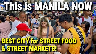 THIS is the REAL MANILA NOW! 🇵🇭 INSANE Philippines Street Food & Street Markets of Quiapo!