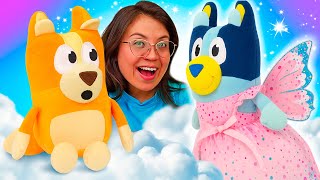 🧚‍♀️💙 ¡Bluey se convierte en un hada mágica! ✨ | Juguetes de peluche Bluey y Bingo