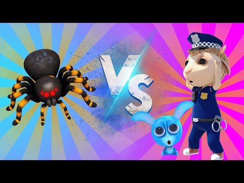Aranha Contra Policiais E Coelhos | Aventura Divertida | Dolly e Amigos 3D