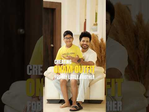 ONAM OUTFIT FOR MY LITTLE BROTHER #diy #art #craft #onam #outfit #festival #fashion #handmade