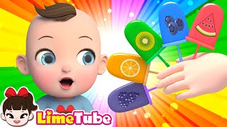 Paletas de Frutas Familia Dedo 🍓🍊 | Canciones Infantiles de LimeTube