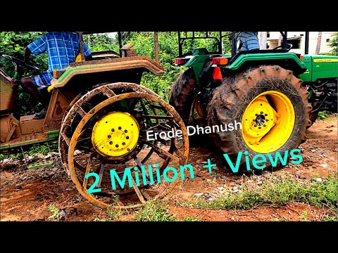 How to shift cage wheel in tractor | Erode Dhanush