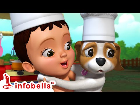 मास्टर शेफ अब तैयार है - Playing with Kitchen Toys | Hindi Rhymes & Cartoons | Infobells #cartoons