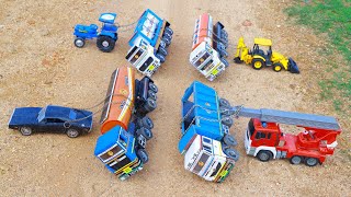 TATA Truck Diesel Petrol Dumper Bulker Tanker Accident Pulling Out GT Car Tractor Crane JCB ? CS Toy