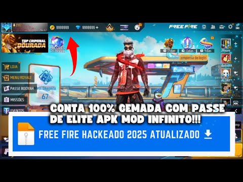 Como ter DIAMANTES INFINITOS NO FREE FIRE atualizado - 2025