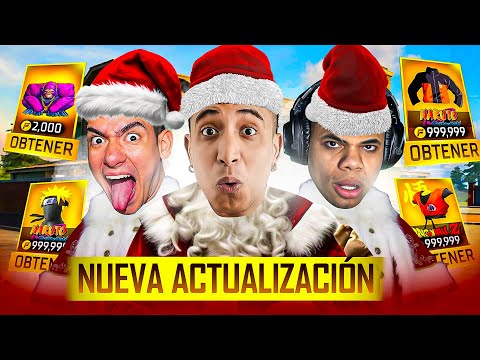 PROBANDO LA NUEVA ACTUALIZACIÓN DE FREE FIRE CON LORO Y DONATO 🥵🔥