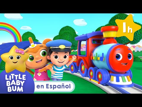 En el tren con amigos 🚂 Canciones Infantiles🎵| Caricaturas para bebés | Little Baby Bum