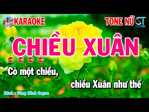 Karaoke Chiều Xuân Tone Nữ Nhạc Xuân 2025