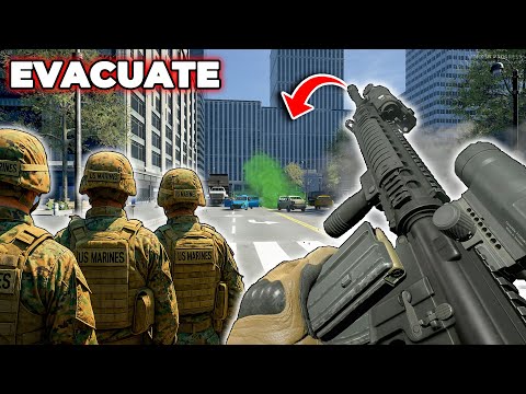 Marines Attacked In Protest